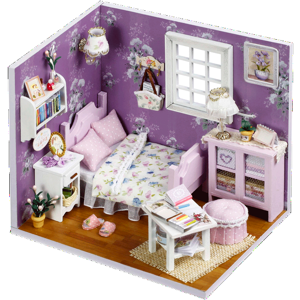 Diy Doll House Wooden Doll Houses Miniature Surprise Dollhouse 