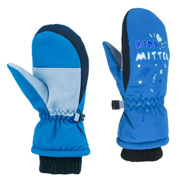 Guantes de esquí para , de invierno impermeables de rgo, guantes de nieve  para , niñas y , esquí, snowboard, actividade - Azul XS Sunnimix niños  guantes de esquí de invierno