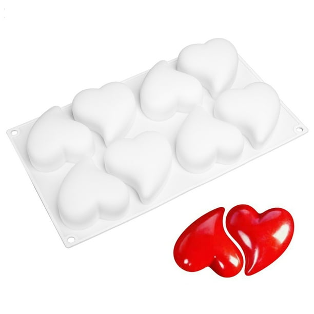  8 moldes de silicona para el corazón : Hogar y Cocina