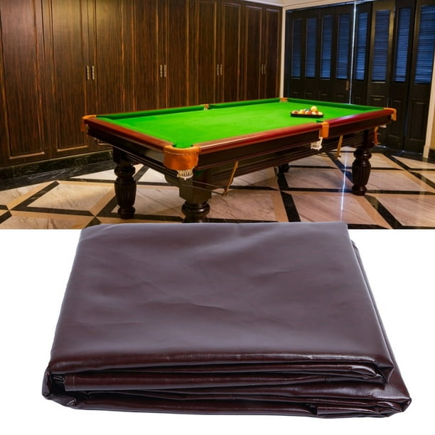 iCOVER - Funda para mesa de billar para exteriores, de cuero resistente,  impermeable, 7 pies, color marrón