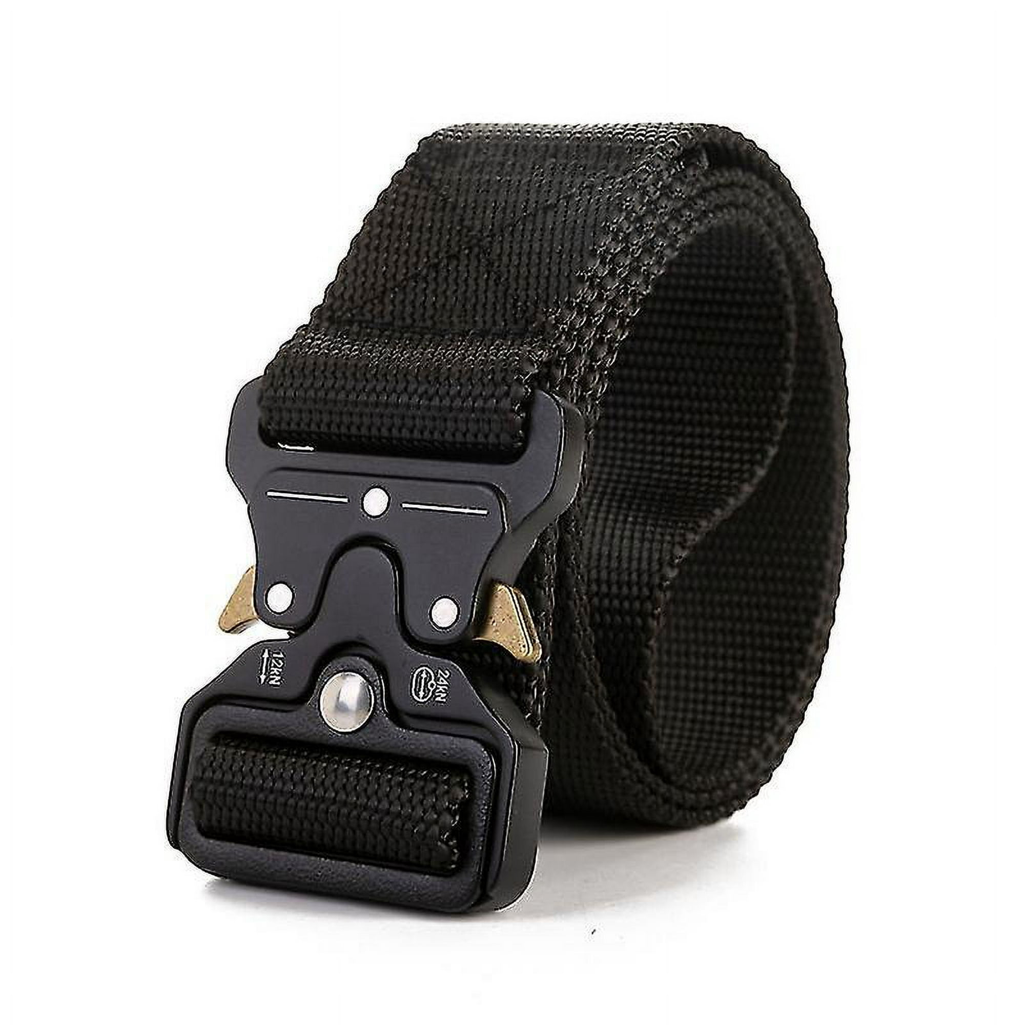 Cinturón táctico, cinturón militar de nailon para hombres, con hebilla de  liberación rápida resistente, cinturón de policía utilizado para