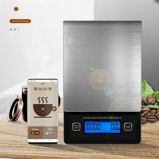 Báscu de cocina de acero inoxidable para alimentos con LED de 22 5KG 1G  Sunnimix balanzas de cocina de peso digital