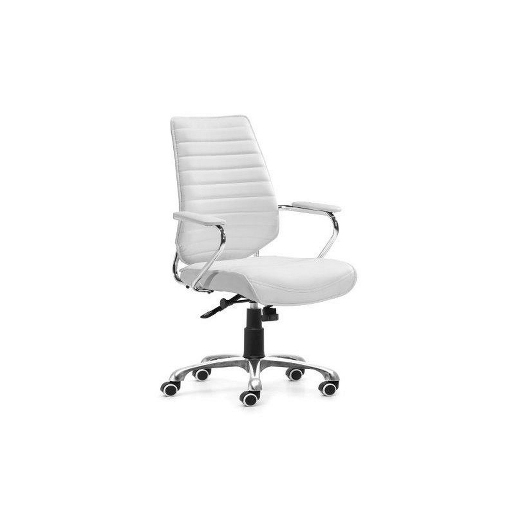 Silla De Oficina Ejecutiva Ergonomica Vinipiel Base Cromada Kingshouse  Silla de Oficina 10950