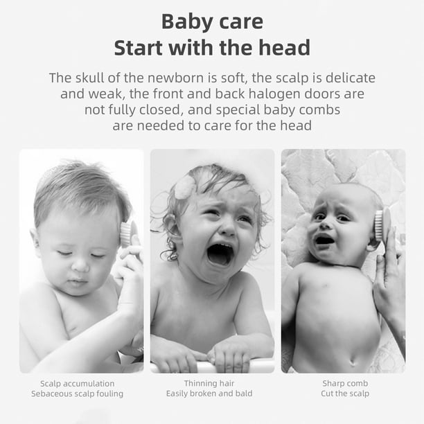 Cepillo Para El Pelo De Bebé Para Recién Nacidos Y Niños Peq
