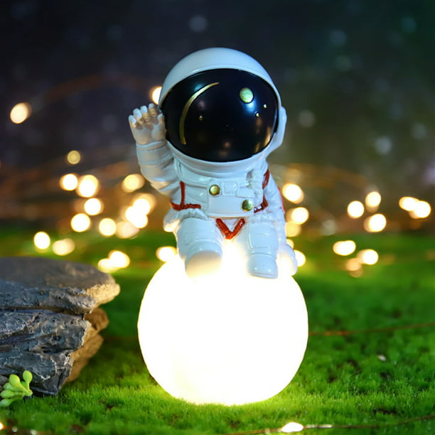  LEERIAN Lámpara de mesa de astronauta espacial, lámpara de  noche para niños, luz nocturna de lectura, dormitorio, sala de estar,  decoración de Navidad, regalos de cumpleaños, B : Herramientas y Mejoras