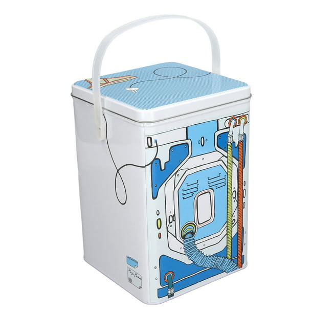 Caja hermética de almacenamiento de detergente en polvo para ropa,  contenedor transparente de detergente en polvo