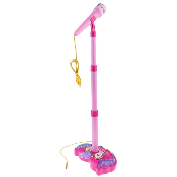 Abrumador Suministro violencia Juguete de Micrófono de con Soporte Ajustable Reproductor de Música de  Imaginación para Bebés Rosado Baoblaze Máquina de karaoke para niños |  Walmart en línea
