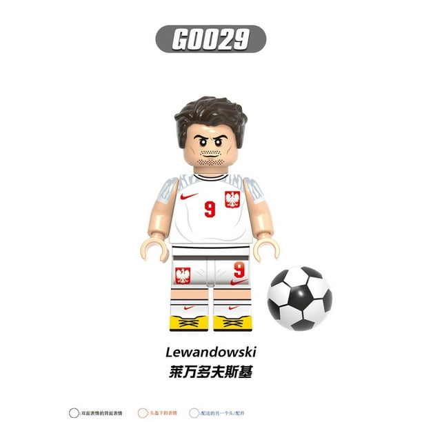 Minifiguras De Fútbol Lego Bloques De Construcción Messi Ronaldo