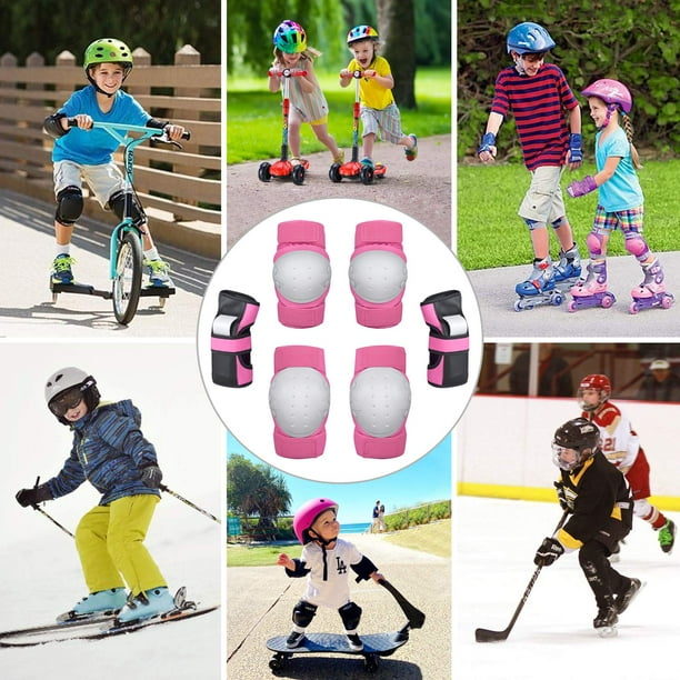 Greeniant Juego de 6 piezas de equipo de protección para patines para  niños, rodilleras, coderas y muñequeras para niños, para monopatín,  ciclismo, Ropa Deportiva, Zapatos negro S Greeniant OD015584-02