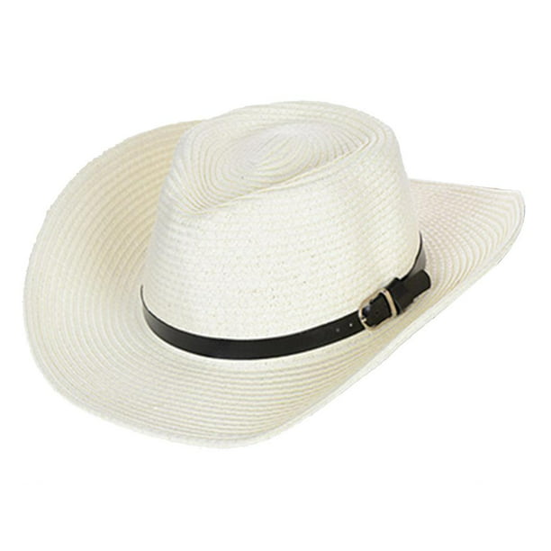 Al para Mujer Plegable para Hombre, Sombrero de Vaquero de Carnaval, Sombrero  Occidental, Sombrero para , Sombrero D - , unico Blanco BLESIY sombreros de  sol para mujer
