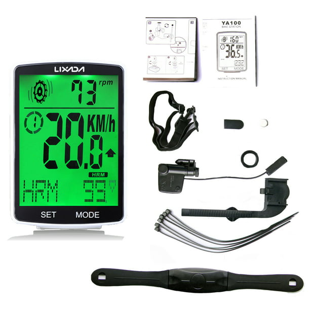 Cuentakilómetros de bicicleta, velocímetro inalámbrico impermeable con  pantalla LCD para grabación de tiempo y distancia de viaje en bicicleta