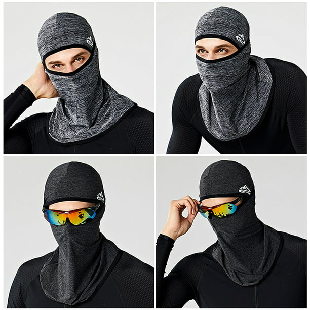 Pasamontañas para la cara, polaina de cuello refrescante de verano,  protector UV, bufanda de esquí para hombres y mujeres, pasamontañas