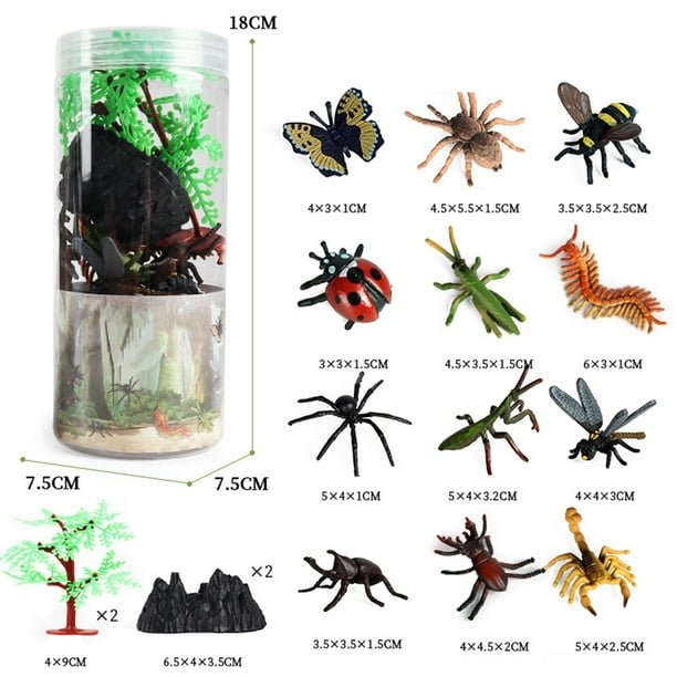 43 Pack De Falsos Insectos Mini Realistas Insectos Juguetes –