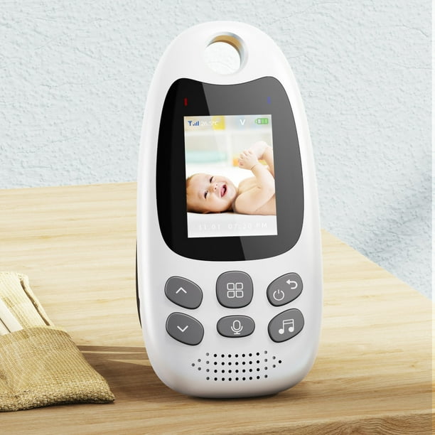 Monitor de bebé, 4.3 pulgadas de pantalla dividida de video con 2 cámaras y  audio, visión nocturna, conversación bidireccional, largo alcance, tiempo