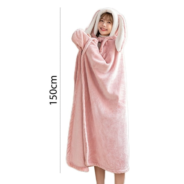  Manta con capucha de forro polar para mujer, linda sudadera de  manga larga con bolsillos de botón, Rosa/Rebel Fun., XL : Deportes y  Actividades al Aire Libre