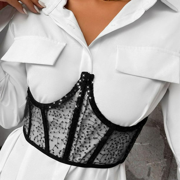 Blusa De Fajas Para Diseñadores Para Mujer Camisas Con Letras Triangulares  Tops Blusas De Gasa De Calidad Abrigo Sexy Con Bolso De Cintura Pra Camisa  De Mujer De 30,46 €