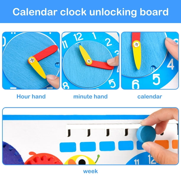 Juguetes Montessori de tablero ocupado para niños de 1, 2, 3 años |  Juguetes sensoriales para autismo