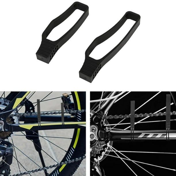 1 juego de protectores de cadena de bicicleta de carretera MTB Protector  antiarañazos (negro)