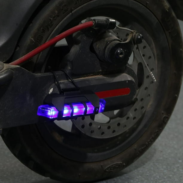 Juego de 2 luces LED de advertencia para patinete eléctrico Likrtyny,  lámpara de seguridad para M365 Pro (azul)
