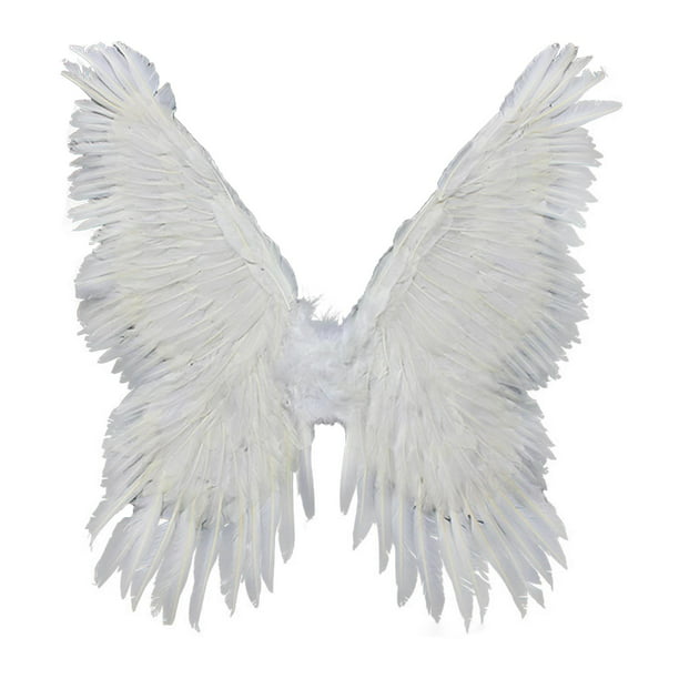 Disfraz de Ala de ángel de Plumas de Halloween en 3D para Carnaval de  Navidad Correas de Hombro Elásticas Realistas Material Premium Fácil de  Usar Jue
