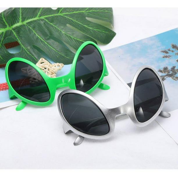 US Toy Alien Glasses - Gafas de sol verdes de 5 1/2 pulgadas, 1 paquete,  para 12 meses a 84 meses