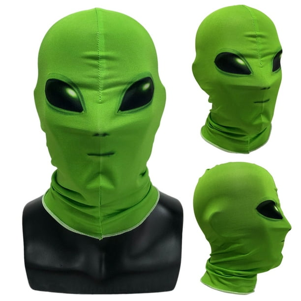 Máscara de alienígena verde Cosplay UFO Alien Máscaras faciales completas  Casco Carnaval Mascarada Fiesta de disfraces de Halloween Props xuanjing  unisex