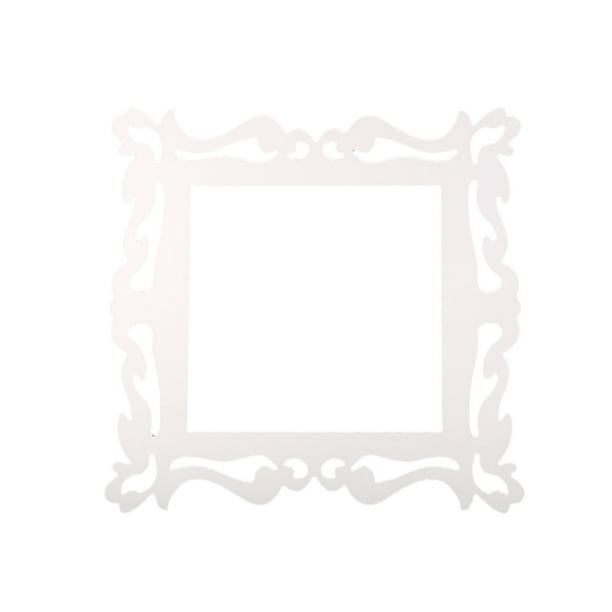 Paquete de 6 Adhesivos Autoadhesivos para Espejo, Papel de Calcomanía de  Pared con Decoración de Maquillaje con Espejo, 14-28 Cm, 0,1 Cm 1 14x14cm  Plata Baoblaze Espejo autoadhesivo