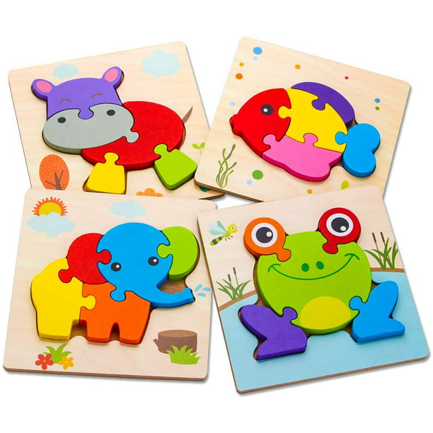 Juguetes Montessori para bebé juguetes de desarrollo para niños de 1 2 y 3  años rompecabezas de madera juegos educativos para niños - AliExpress