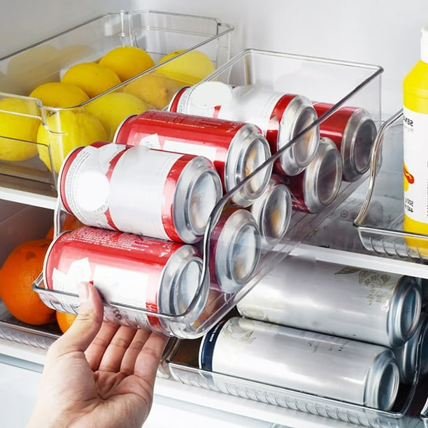 Organizador de refrigerador, contenedores de latas de Soda