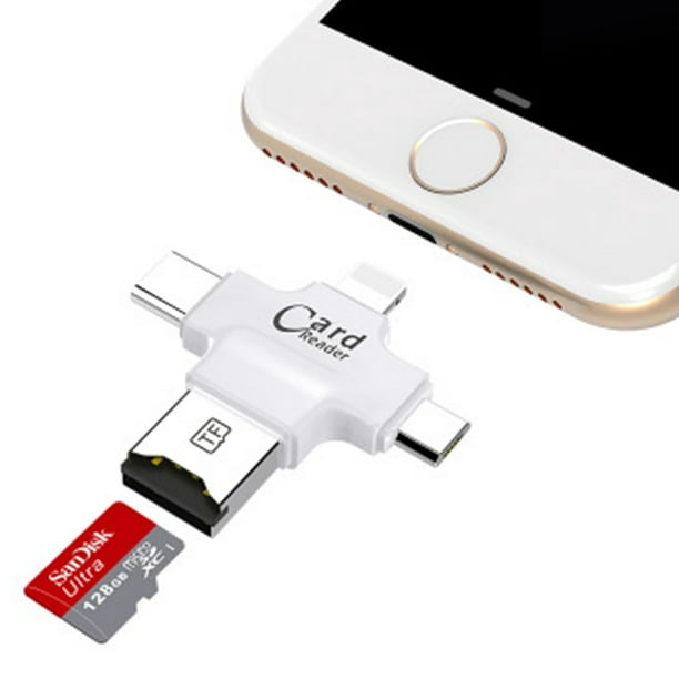Unidad flash para iPhone 256GB, 4 en 1 USB tipo C, memoria USB tipo C,  memoria externa de almacenamiento para iPhone, iPad, computadora Android,  color