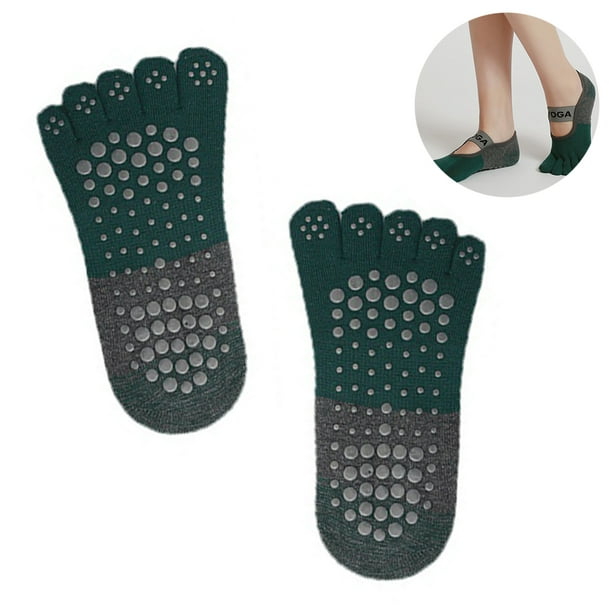 toesox Grip Pilates Barre - Calcetines antideslizantes en el tobillo para  yoga y ballet
