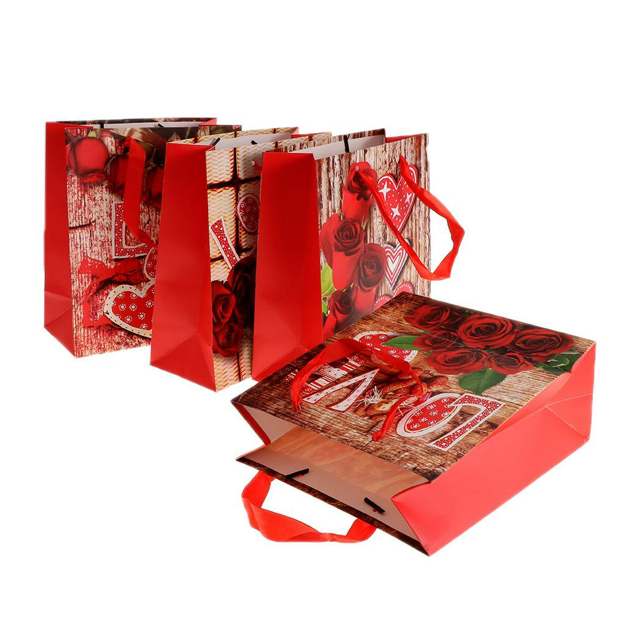 Caja de recuerdo transparente con asa - Diseño de bolso de 4 x 3 x 3  pulgadas - Juego de 12 cajas de regalo