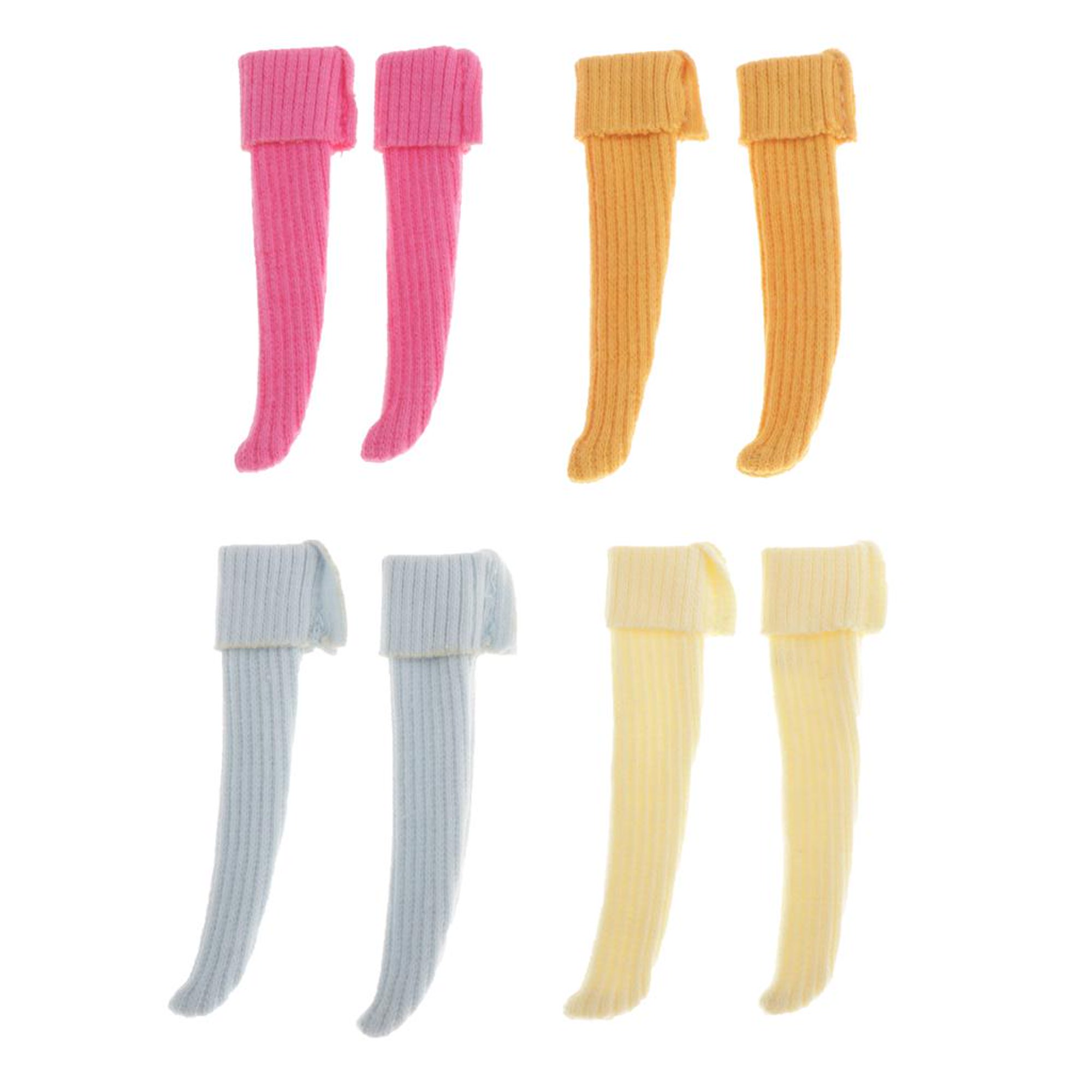 Pack de 4 pares de calcetines de estilo vintage para niña - rosa