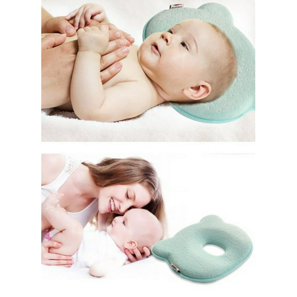 Cojín de tela de crepé para bebé recién nacido, almohada pequeña