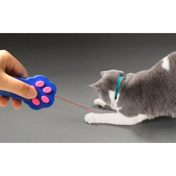 Puntero láser para gatos gatito, bolígrafo con luz, sombra de garra de gato,  producto interactivo para mascotas Hugtrwg Para estrenar