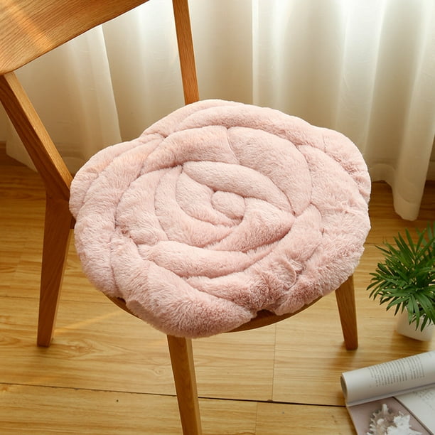 Wcxixo Cojín redondo para silla de oficina/comedor, cojín de algodón grueso  para silla de futón, cojines de asiento suaves y cómodos para muebles de