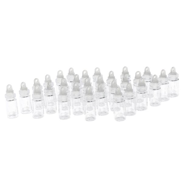 12pcs Pequeña Botella De Cristal De Lujo Que Desea El Trabajo Hecho A Mano  Collar Pendiente Sunnimix Frascos de botellas Mini Wish