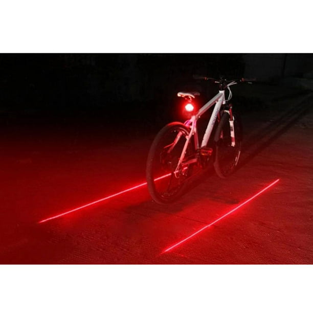Luces Traseras Láser Impermeables Para Bicicleta Advertencia De