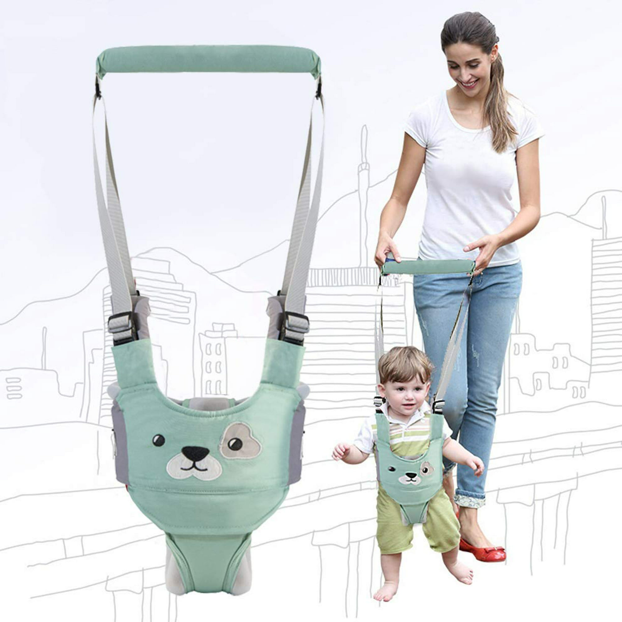 Andador para bebés, de mano para niños pequeños Arnés para caminar Ayudante  Asistente Cinturón protector Actividad para niños Andador Ajustable De pie