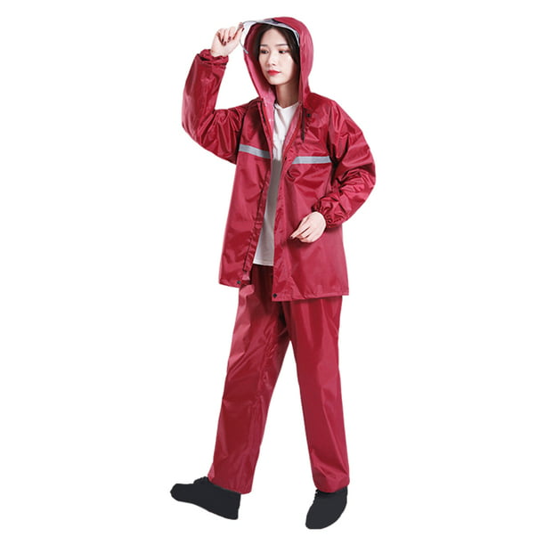 Chubasquero para traje con capucha y rayas reflectantes, Poncho, abrigo, para el tra Yuyangstore abrigos de | Walmart en