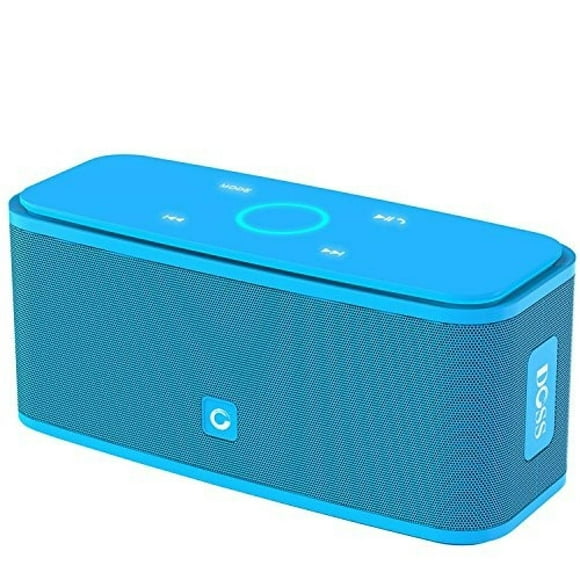 altavoz bluetooth portátil doss soundbox táctil azul