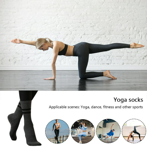 Calcetines de yoga Pilates Calcetines de ballet para mujer Antideslizante  Algodón Deportes Calcetines de fitness FLhrweasw Nuevo