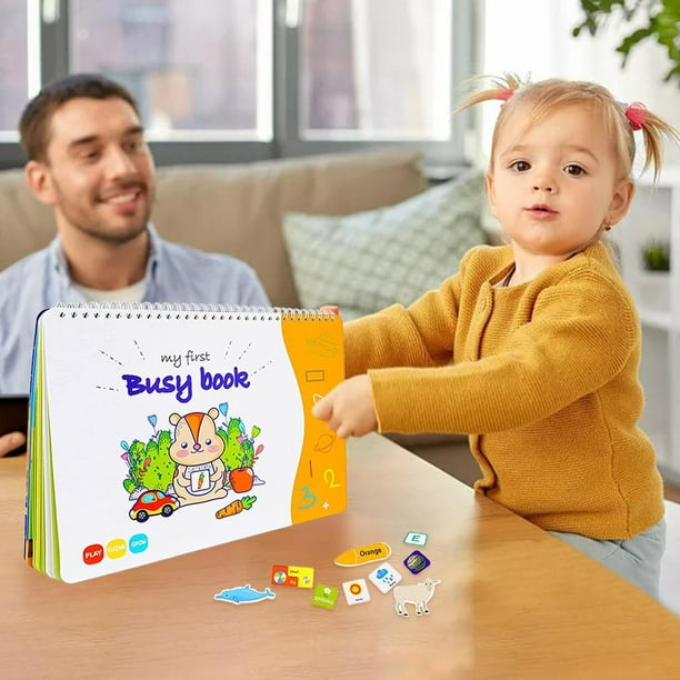 Juguetes Educativos Montessori para bebés, libros ocupados para