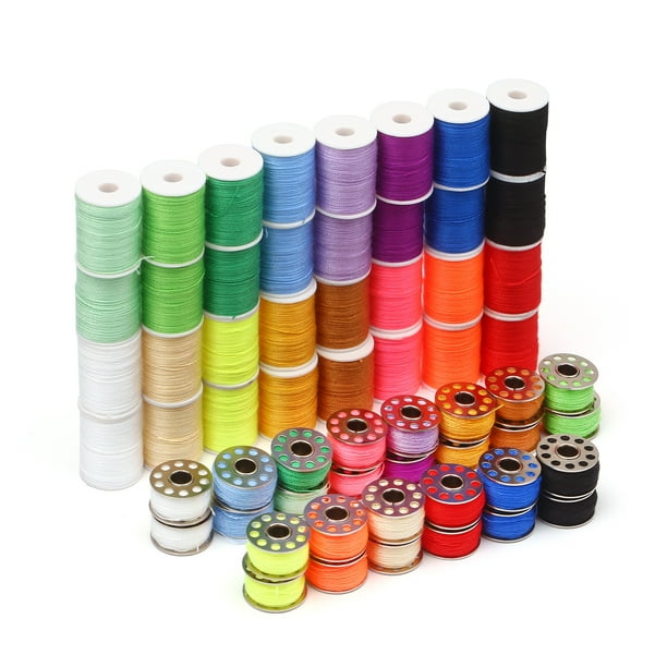 Bobinas de hilo de coser Multicolor, juego de hilos de plástico