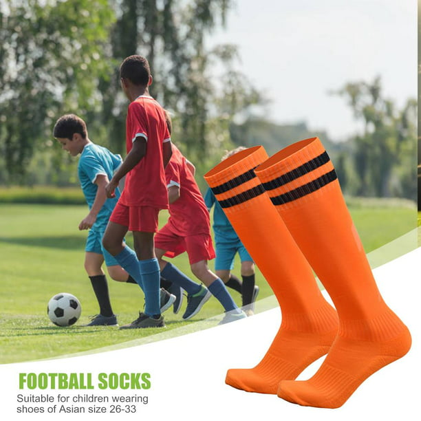 Calcetines largos para niños, fútbol, ​​fútbol, ​​sobre la rodilla, béisbol,  niño (naranja) Ehuebsd Para estrenar