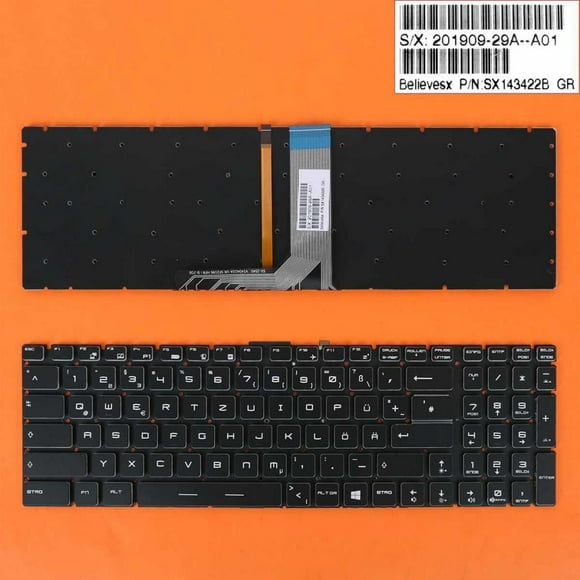 de repuesto con retroiluminación para msi ws72 gt72 ge72 hecho de plástico cuticat teclado completo alemán