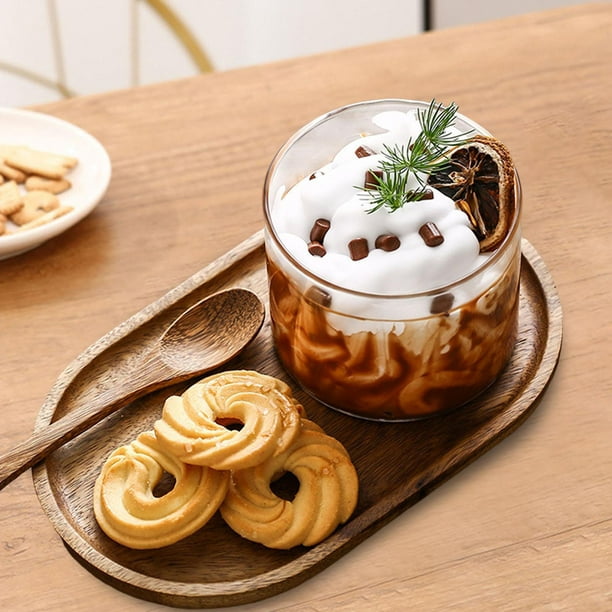 Bandeja rectangular de madera para servir, plato de madera, plato de  té/bebida, bandeja para servir aperitivos, bandeja decorativa para servir  platos