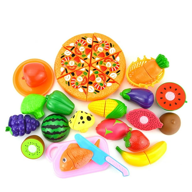 Suitedget 42 Piezas Comida Juguete Mini Verse - Miniaturas de Alimentos -  Accesorios de Cocina - Juego de Colores Realistas para Educación de Nino -  Poliéster : : Juguetes y juegos