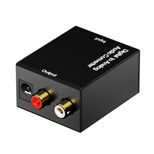 Adaptador de convertidor de audio estéreo analógico analógico coaxial  óptico digital con cable óptico RCA