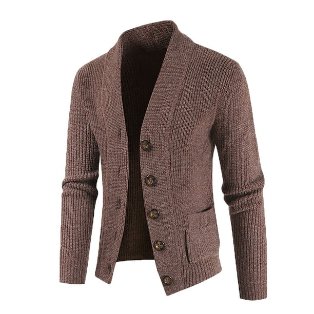 Otoño e invierno, nuevo suéter para hombre, cárdigan delgado grueso informal de manga Fridja BV0+3605 | Walmart en línea